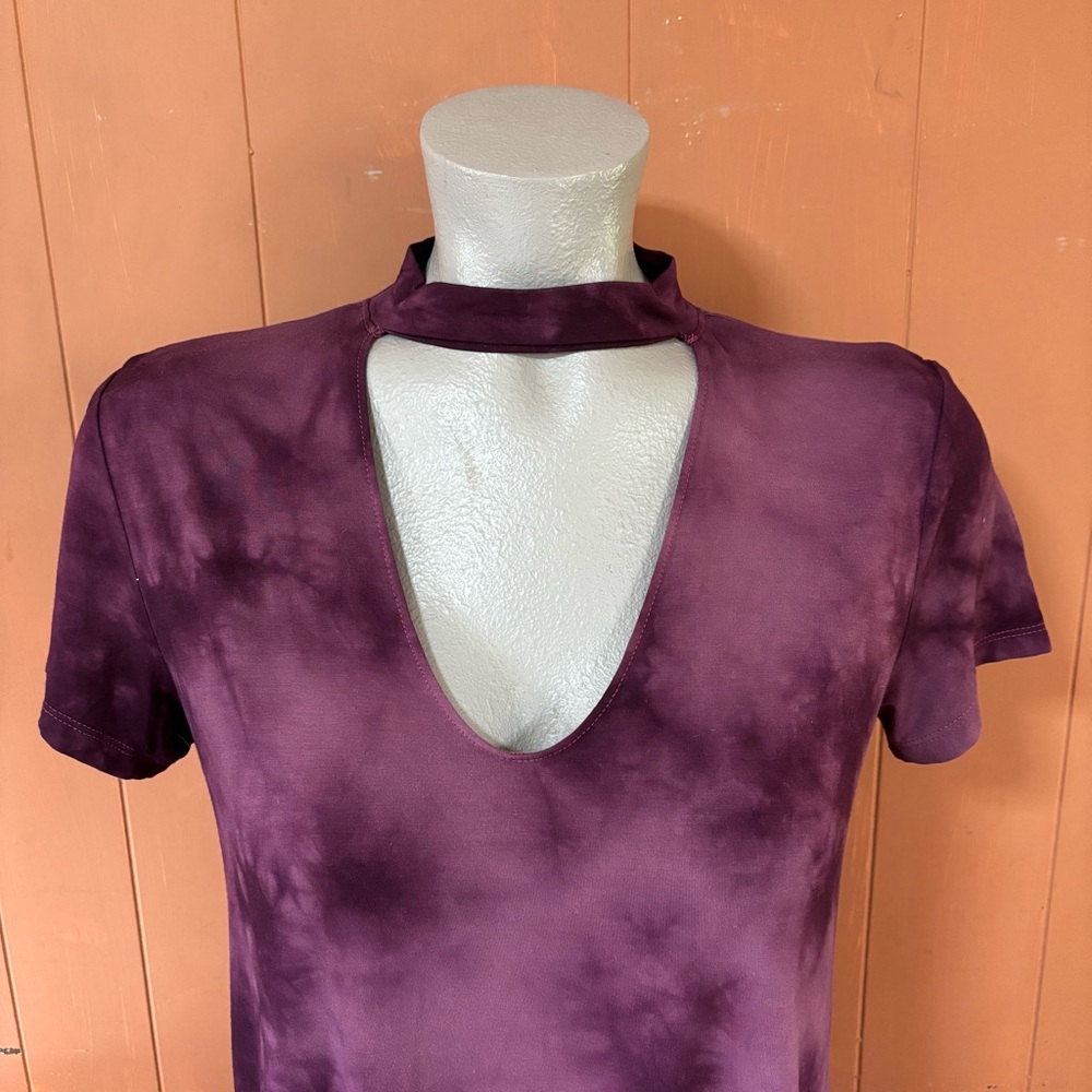 AE American Eagle Outfitters Soft & Sexy Choker Tie Dye Top M - Picture 6 of 8